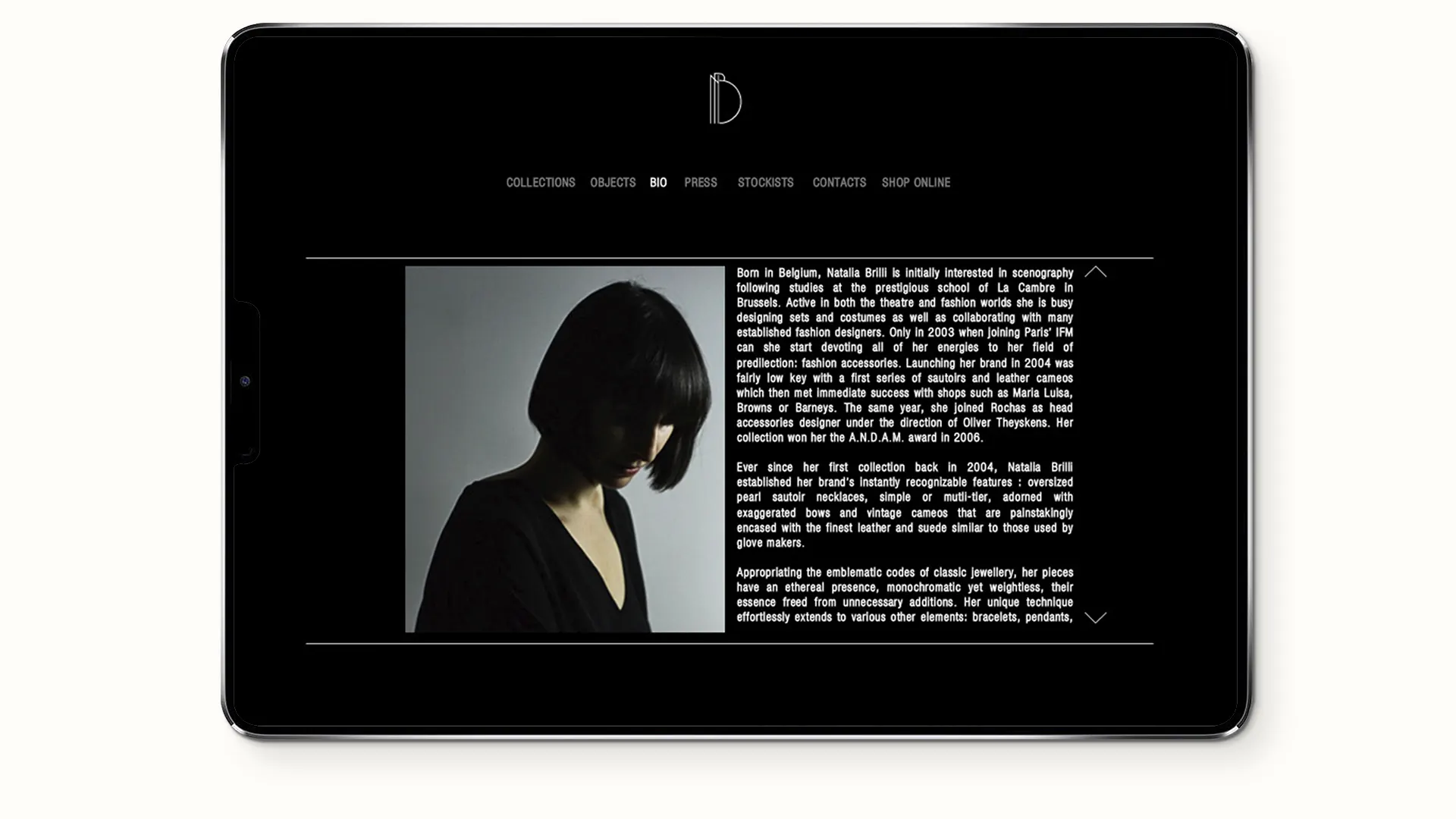 Natalia Brilli - webdesign - aesther